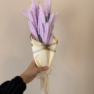  Özel Tasarım Lavanta Buketi | Handmade Chenille Flower Bouquet