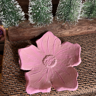 Sakura Seramik Yüzüklük | El Yapımı Çiçek Ring Holder  Handmade Ceramic Jewelry Holder