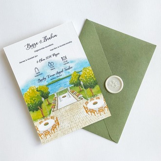50 Adet Açık Yeşil Zarf (13x18 cm)