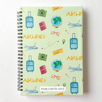 Pilot, Kabin Memuru A5 Spiralli Defter - Hatıra Defteri