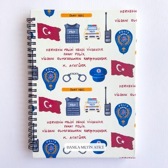Polis A5 Spiralli Defter
