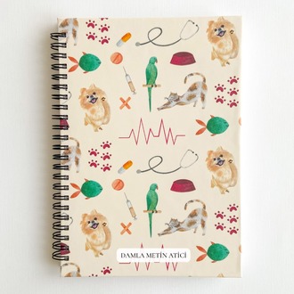 Veteriner A5 Spiralli Defter