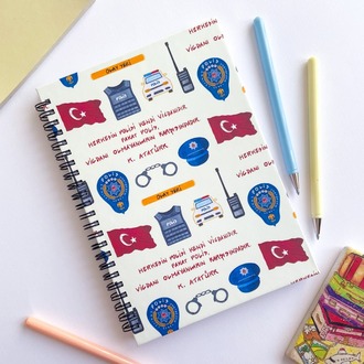 Polis A5 Spiralli Defter