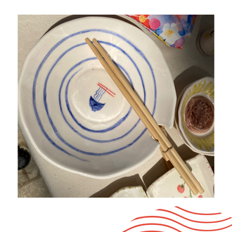 “noodle” kase & chopsticks