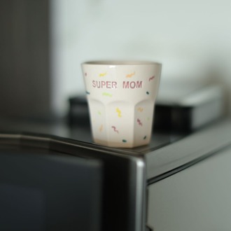 Super Mom Yazılı El Yapımı Seramik Bardak 