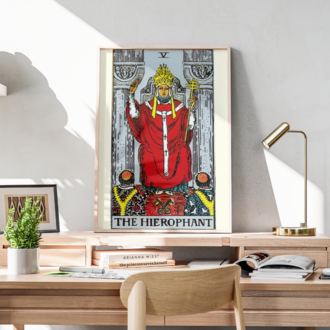V The Hierophant / Aziz - Büyük Arkana Tarot Kartı