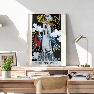 XVI The Tower / Kule - Büyük Arkana Tarot Kartı