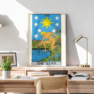 XVII The Star / Yıldız - Büyük Arkana Tarot Kartı