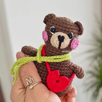 Amigurumi Çıt çıtlı Stres Oyuncağı Ayıcık Tarifi (PDF) | Crochet Pattern (Digital Download)