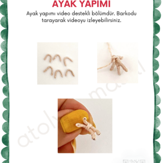 Araba Süsü Minik Kuş PDF Tarif | Video Destekli | Mini Bird Car Charm (Digital Download)