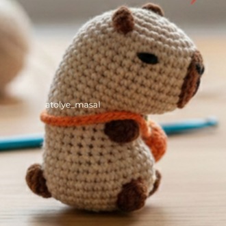 Amigurumi Çıt Çıtlı Stres Oyuncağı Capybara Tarifi