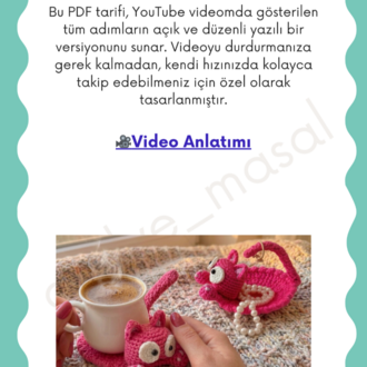 Kedi Bardak Altlığı & Takı Tutucu Tarifi