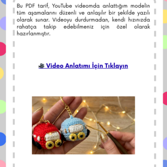 Amigurumi Araba Anahtarlık Tarif