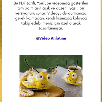 Arı Bardak Altlığı & Takı Tutucu Tarifi