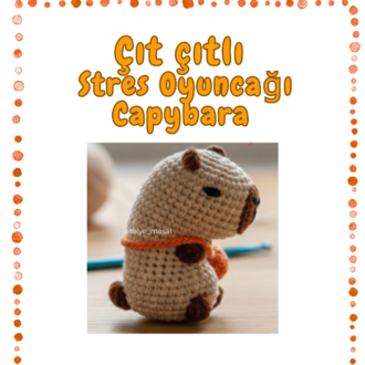 Amigurumi Çıt Çıtlı Stres Oyuncağı Capybara Tarifi