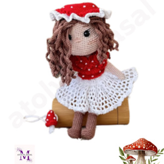 Mantar Kız Maisie PDF Yazılı Tarif Dosyası | Mushroom Girl Maisie Crochet Download
