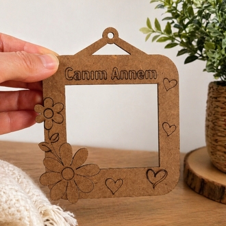 Canım Annem Yazılı Magnet Çerçeve