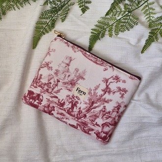 Kindle(E-Kitap Okuyucu) Kılıfı/Mini Clutch Toile Serisi Bordo