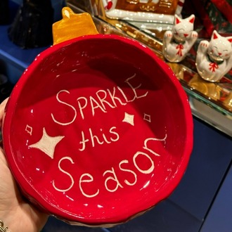 Yılbaşı Konseptli El Yapımı Kase – “Sparkle This Season” | Atölye Gypsy