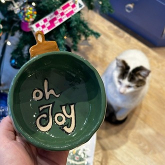 Yılbaşı Konseptli El Yapımı Mini Kase | “Oh Joy” | Atölye Gypsy