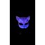 Cat Mask   uv blacklight glow worm you do you netflix movie prop party festival burning