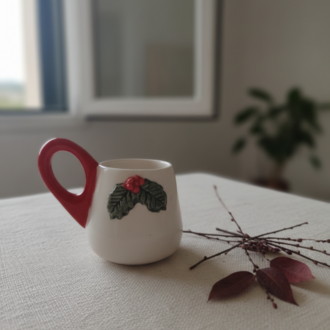 Kokina Figürlü Türk Kahvesi Fincan ve Tabağı - 100 ml