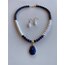İnci + Lapis Kolye ve Küpe