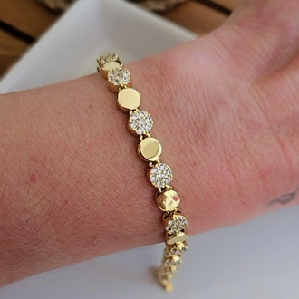 Özel Seri Petek Model 14K Bileklik