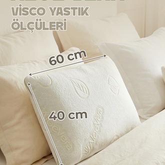 Aloe Vera Kılıflı Visco Ortopedik Yastık – Boyun Destekli , Anti Alerjik Uyku Yastığı