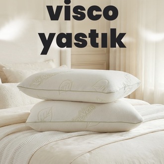 Aloe Vera Kılıflı Visco Ortopedik Yastık – Boyun Destekli , Anti Alerjik Uyku Yastığı