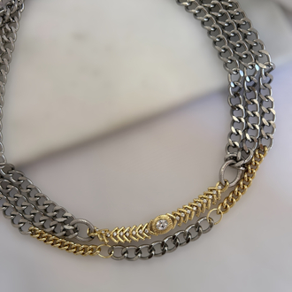 Iron Gold Choker