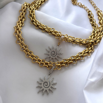 Sun Spiral Necklace