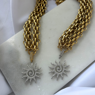 Sun Spiral Necklace