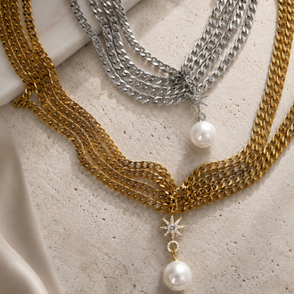 Luna drip necklace (GOLD)
