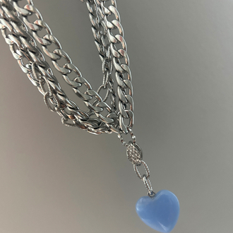 Blue Heart Choker