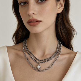 Moon Pearl Necklace 