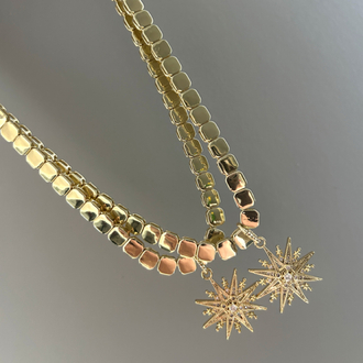 Goldy Stone Necklace 