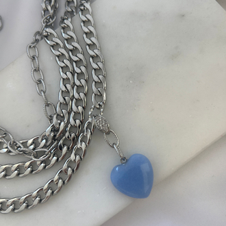 Blue Heart Choker