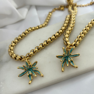 Azure Bloom Necklace