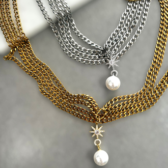 Luna drip necklace