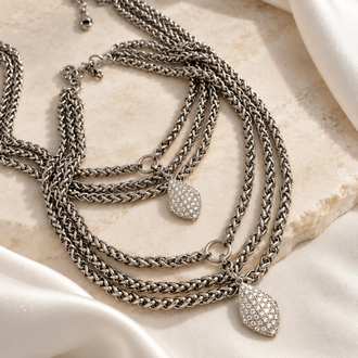 Lunara Silver Necklace 
