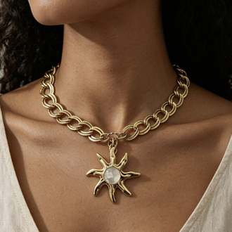 Helia  Sun Necklace 