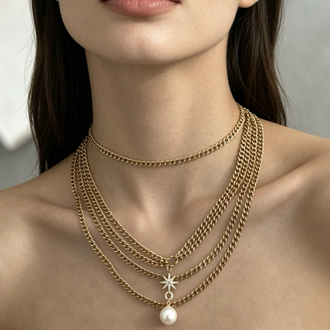 Luna drip necklace