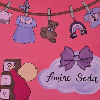 Kız Bebek Anı Tablosu