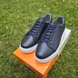 ERKEK HAKİKİ DERİ SNEAKERS AYAKKABI 