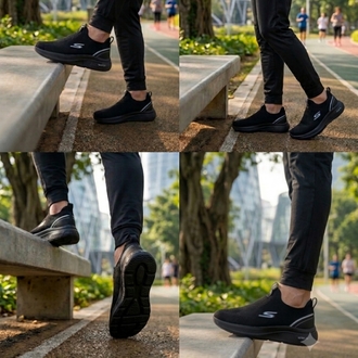 SKECHERS İTHAL TABAN TRİKO KUMAŞ SPOR AYAKKABI