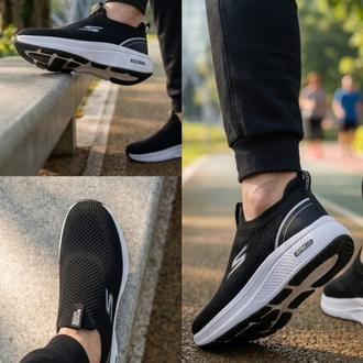 SKECHERS ERKEK TRİKO KUMAŞ İTHAL SPOR AYAKKABI 