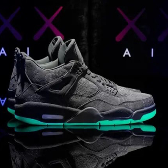 Nike Air Jordon 4 xKaws Black