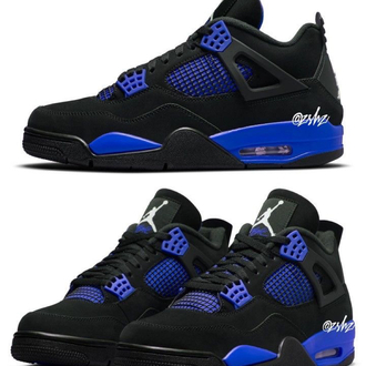 Jordon 4 Retro Black Blue