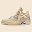 Air jordon 4 Retro OFF WHİTE SALL